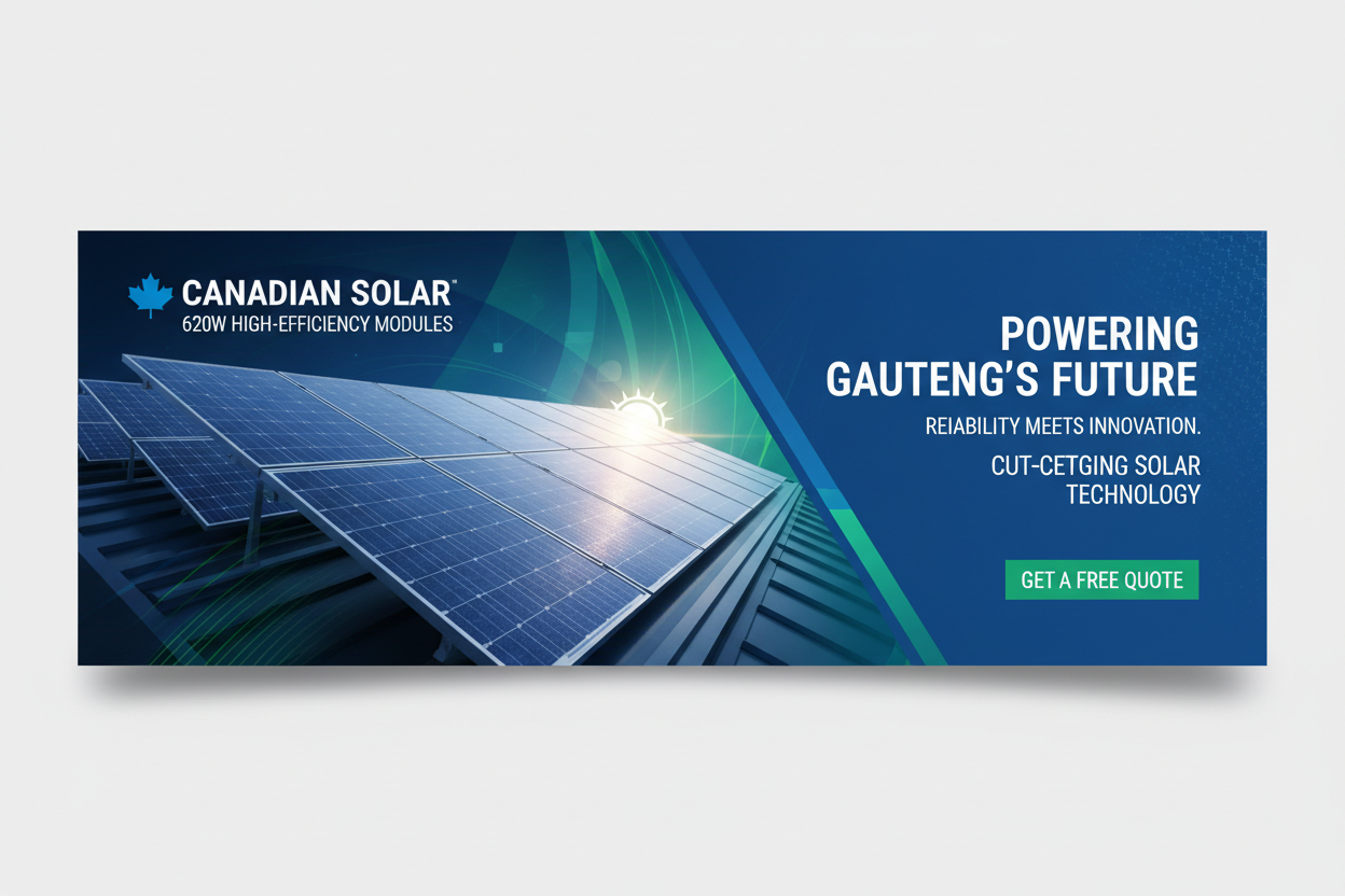 Canadian Solar 620W Gauteng Banner