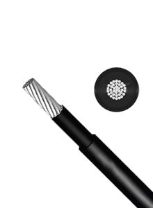 70mm2 single-core 1000V HV DC cable 1m - Black