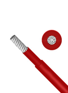 95mm2 single-core 1000V HV DC cable 1m - Red