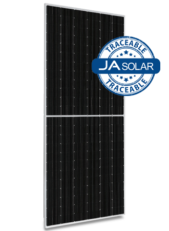 JA Solar 595W n-type Bifacial Double Glass Half-Cell MBB Traceable LB MC4