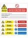 Battery Hazard label ( 160mm*44mm x2 ) - [The Power Store]