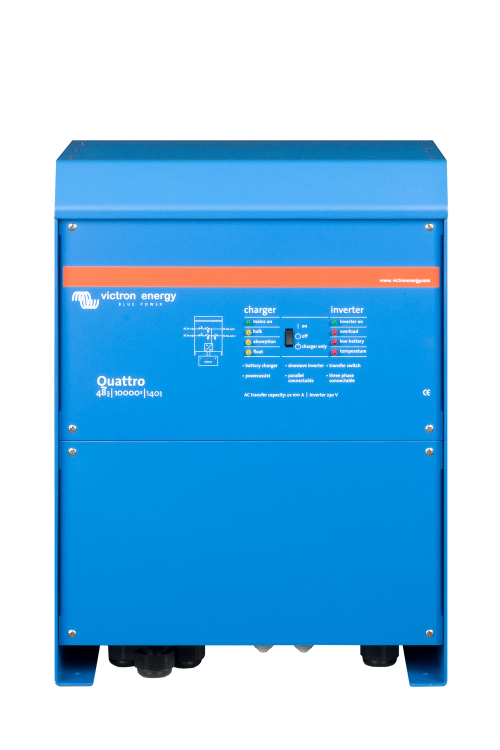 Quattro 48/10000/140/100/100 8000W Inverter/Charger - [The Power Store]