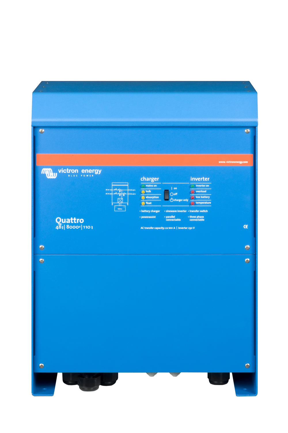 Quattro 48/8000/110/100/100  6500W Inverter/Charger - [The Power Store]